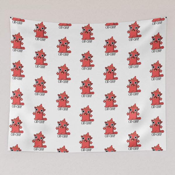 Item preview, Cat-chup Funny Ketchup Pun  designed and sold by punnybone.