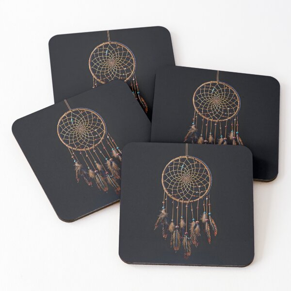 Item preview, Decorative Dreamcatcher with colored feathers print designed and sold by dcrc.