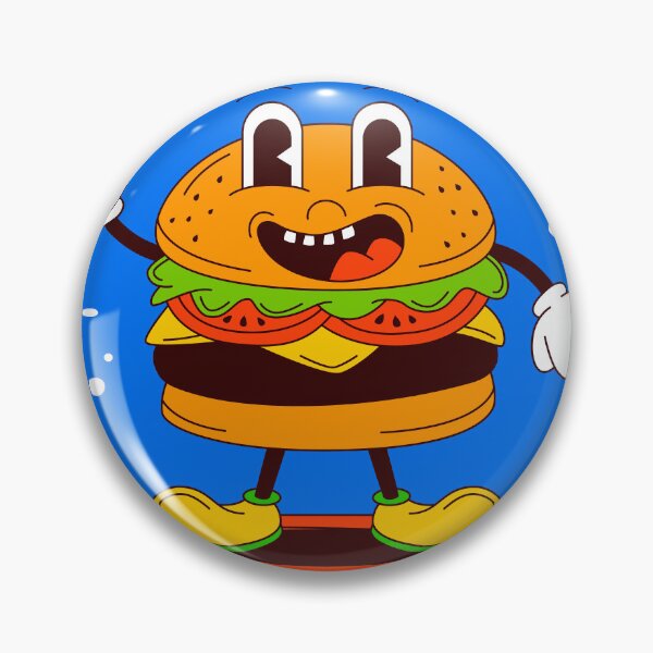 Item preview, "Savor the Flavor: Hand-Drawn Burger Cartoon Illustration" designed and sold by hjian8219.