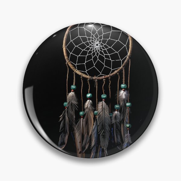 Item preview, Decorative Dreamcatcher with colored feathers print designed and sold by dcrc.