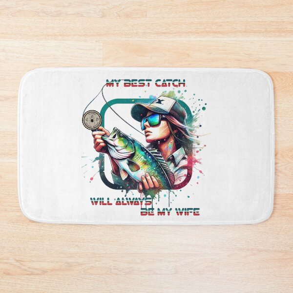 Item preview, Fisherman - My Best Catch Will Always Be My Wife designed and sold by John Henry Olivarez.