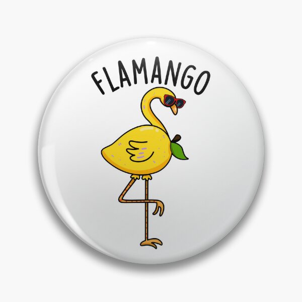 Item preview, Fla-mango Funny Flamingo Pun  designed and sold by punnybone.