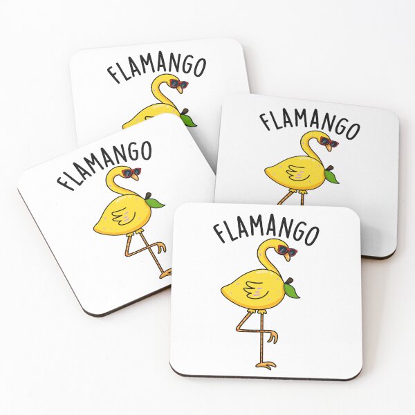 Item preview, Fla-mango Funny Flamingo Pun  designed and sold by punnybone.