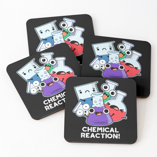 Item preview, Chemical Reaction Funny Chemistry Pun (Dark BG) designed and sold by punnybone.