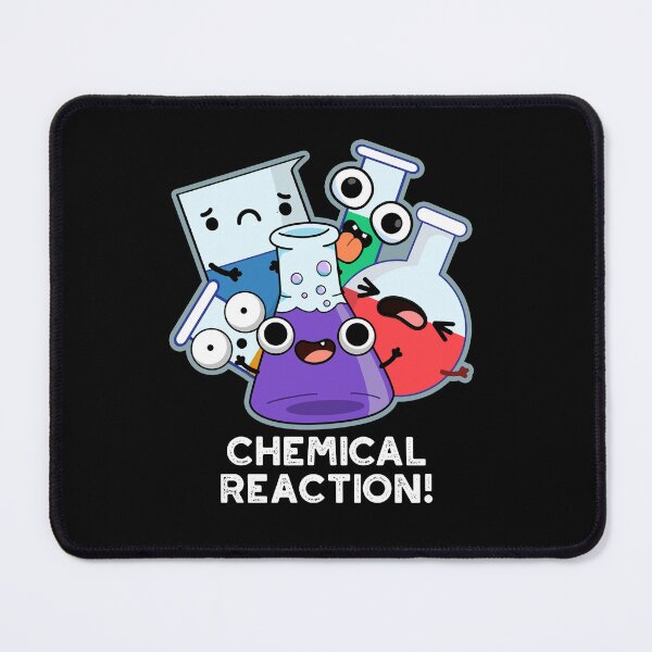 Item preview, Chemical Reaction Funny Chemistry Pun (Dark BG) designed and sold by punnybone.