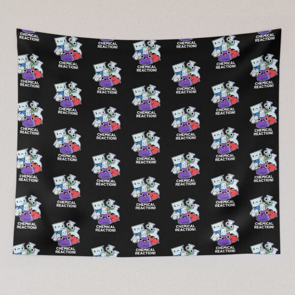 Item preview, Chemical Reaction Funny Chemistry Pun (Dark BG) designed and sold by punnybone.