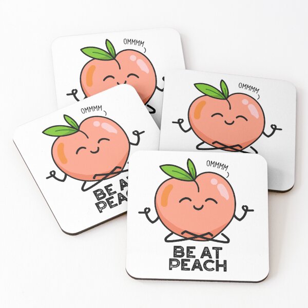 Item preview, Be At Peach Funny Fruit Pun  designed and sold by punnybone.