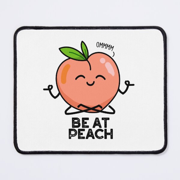 Item preview, Be At Peach Funny Fruit Pun designed and sold by punnybone.