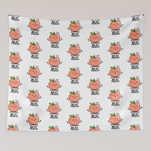 Item preview, Be At Peach Funny Fruit Pun  designed and sold by punnybone.