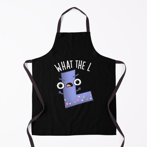 Item preview, What The L Funny Letter L Pun (Dark BG) designed and sold by punnybone.