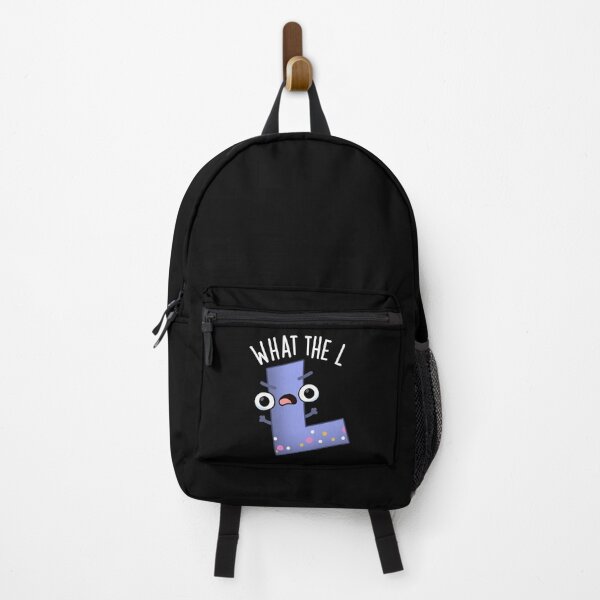 Item preview, What The L Funny Letter L Pun (Dark BG) designed and sold by punnybone.