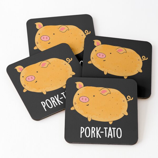 Item preview, Pork-tato Funny Potato Pun (Dark BG) designed and sold by punnybone.