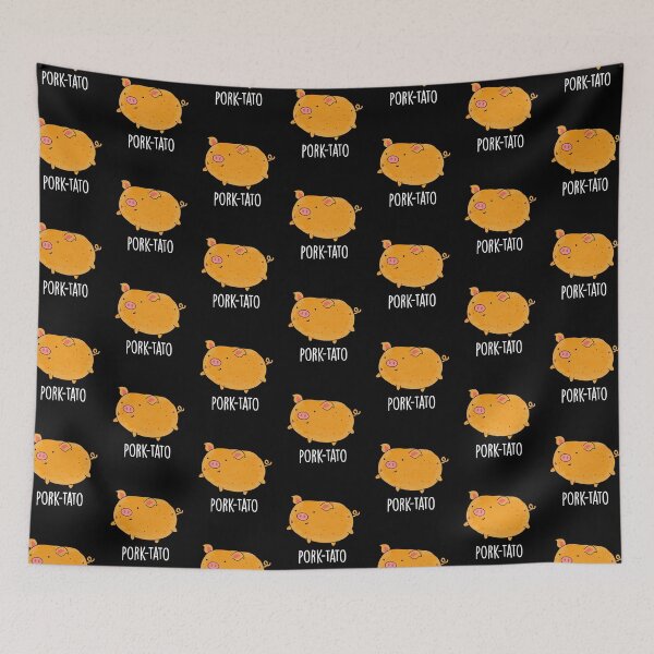 Item preview, Pork-tato Funny Potato Pun (Dark BG) designed and sold by punnybone.