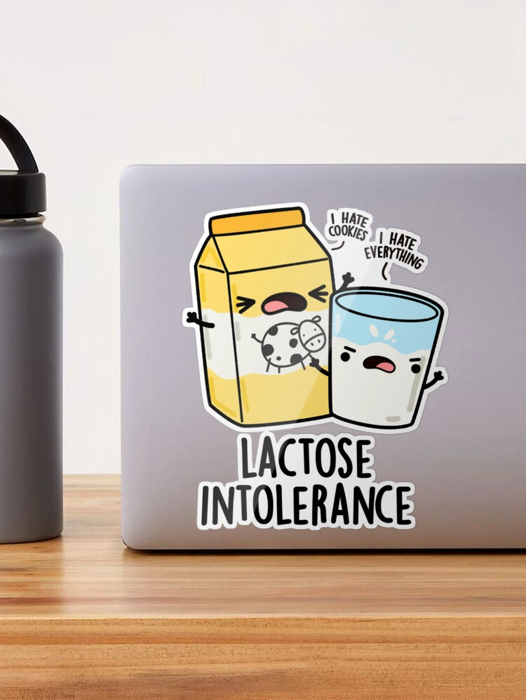 3Pcs I Tolerate a Lot But Not Lactose Sticker Fun and Funny Lactose