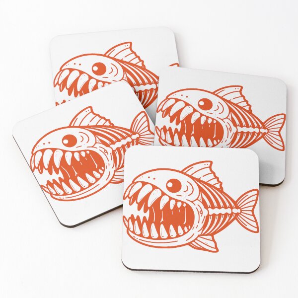 Item preview, Red the Monster Fish designed and sold by DesignAFind.