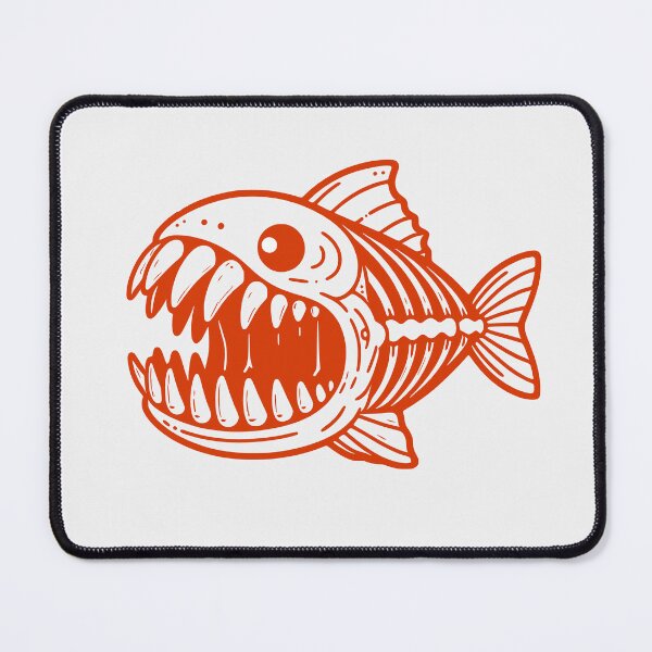 Item preview, Red the Monster Fish designed and sold by artcreatedbybill.