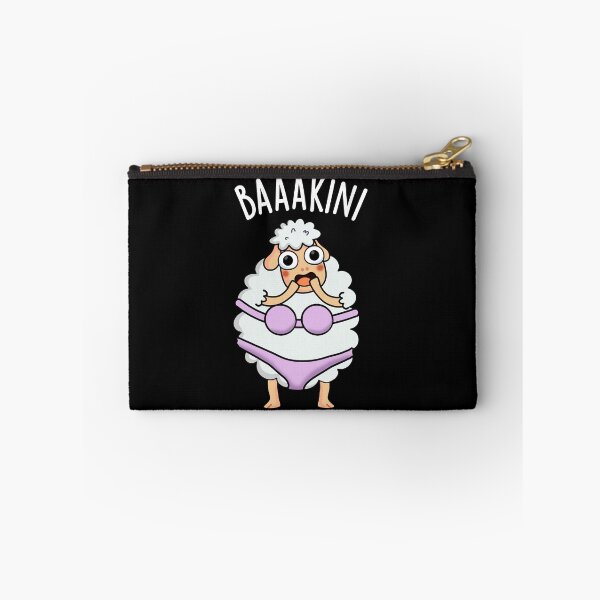 Item preview, Baa-kini Funny Bikini Pun (Dark BG) designed and sold by punnybone.
