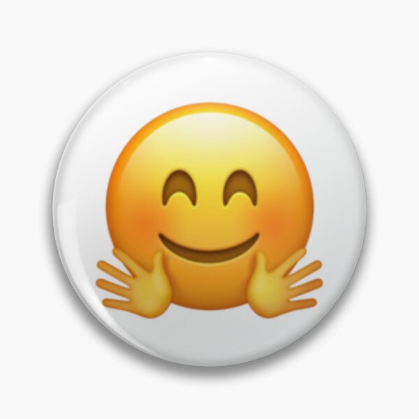 Item preview, Happy Face With Hugging Hands Emoji designed and sold by Popular-Gifts.