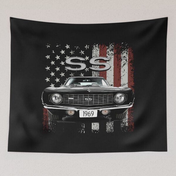 Item preview, 1969 Chevy Camaro Ss Super Sport American Flag designed and sold by CrystaWeaver.