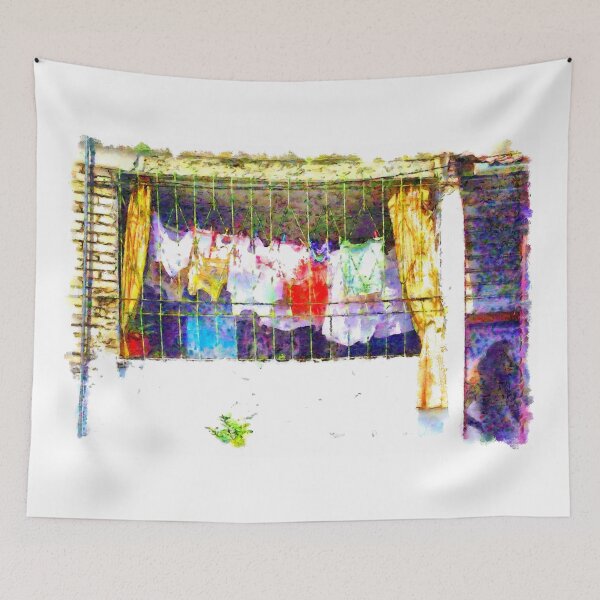 Item preview, Albania: Clothes hanging in the window of Fier designed and sold by Giuseppe Cocco.