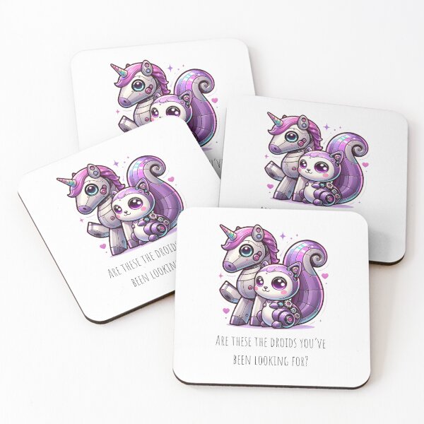Item preview, Purple Squirrels and Unicorn Droids designed and sold by sourcecon.