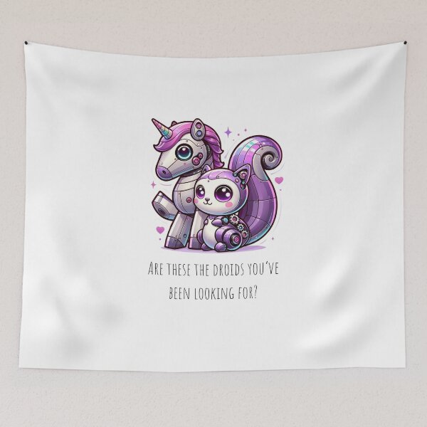 Item preview, Purple Squirrels and Unicorn Droids designed and sold by sourcecon.