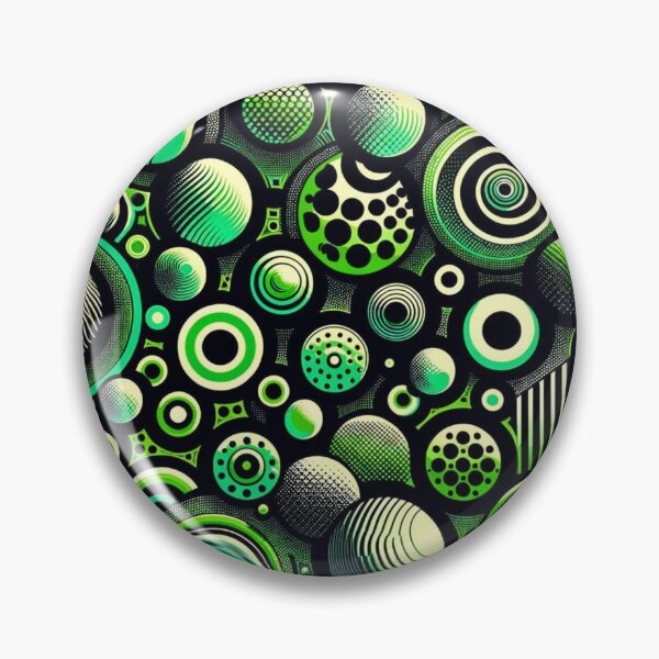 Aperçu de l'œuvre Cercles Abstraits dans tous les sens teinte Verte créée et vendue par Blessinger77.