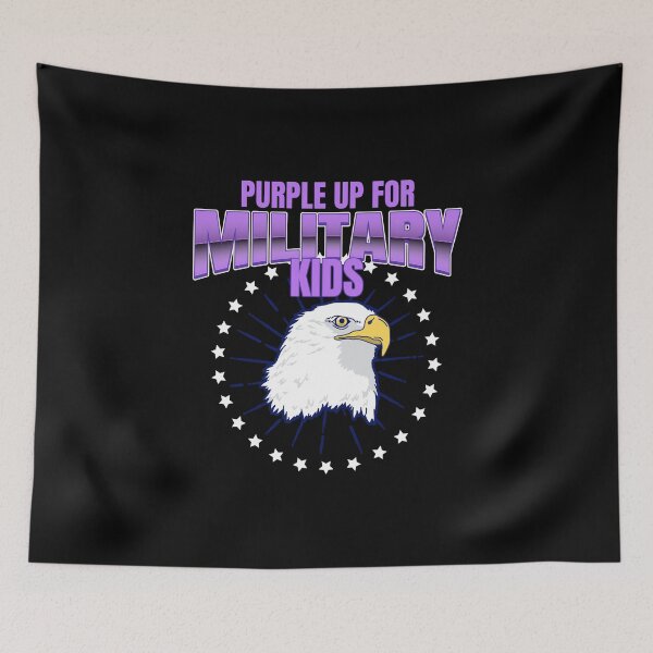 Item preview, Purple up for Military Kids designed and sold by 87-Aesthetics.