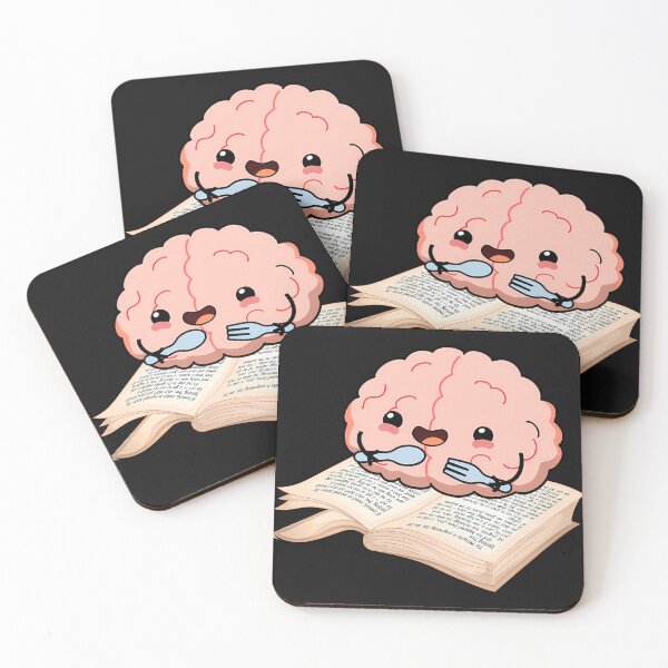 Item preview,  Brain Food Cute Brain Enjoying A Book designed and sold by GinAlmada.