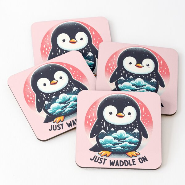 Item preview, Just Waddle On Cute Penguin designed and sold by ArtadoraDesignz.
