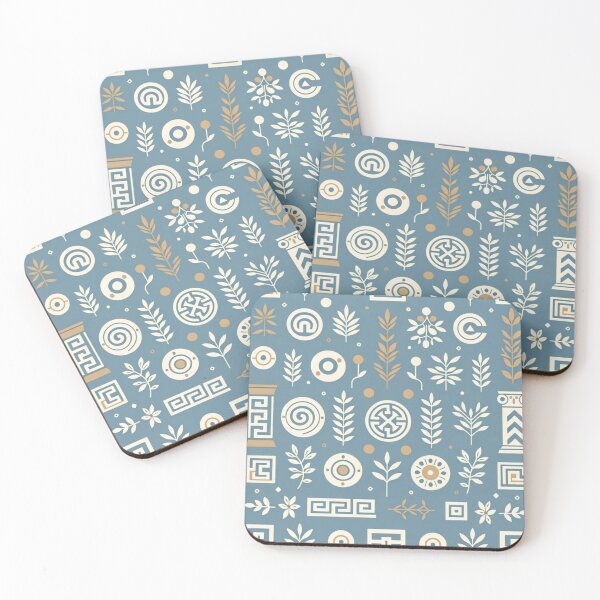 Item preview, Light Blue Ancient Greece Symbols designed and sold by PinUpPizzazz.