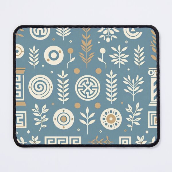 Item preview, Light Blue Ancient Greece Symbols designed and sold by PinUpPizzazz.