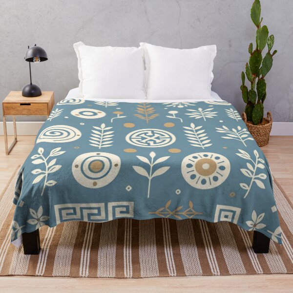 Item preview, Light Blue Ancient Greece Symbols designed and sold by PinUpPizzazz.