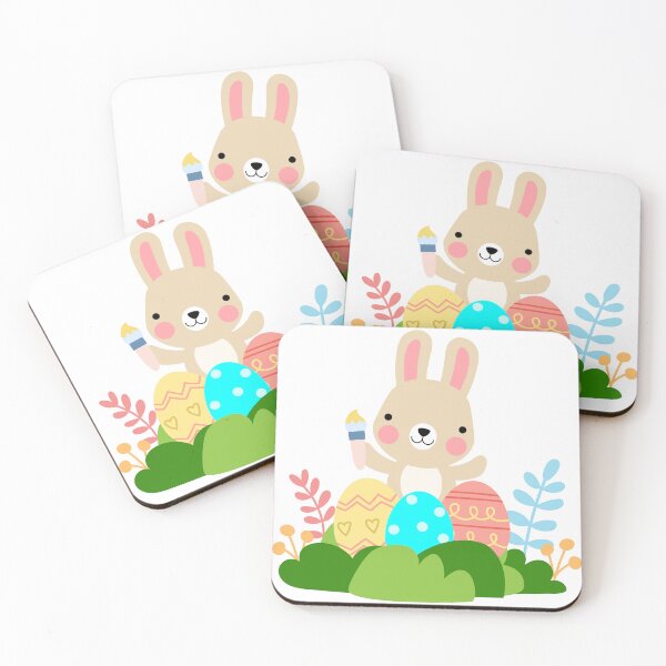 Item preview, rabbit paint coloring Easter eggs designed and sold by NoeySmiley55.