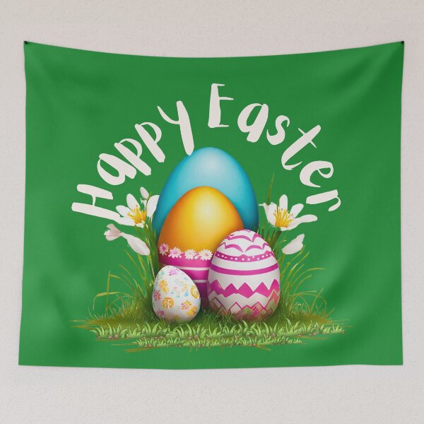 Item preview, Easter Eggs in A Nest- happy Easter designed and sold by Modern-Tropical.