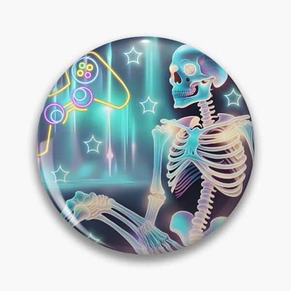 Item preview,  Futuristic gamer skeleton designed and sold by Astralia.