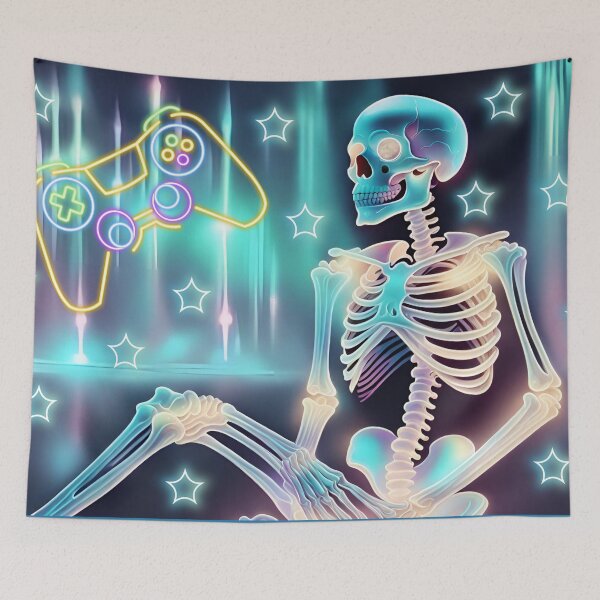 Item preview,  Futuristic gamer skeleton designed and sold by Astralia.