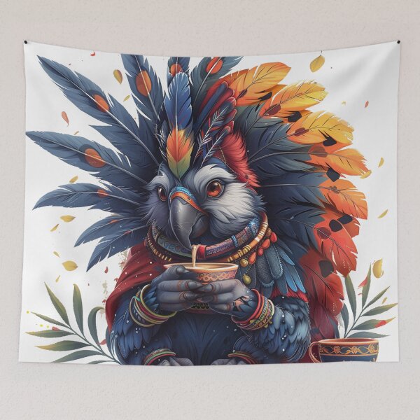Item preview, Majestic Macaw with Chai Splendor designed and sold by dungeonwarriors.