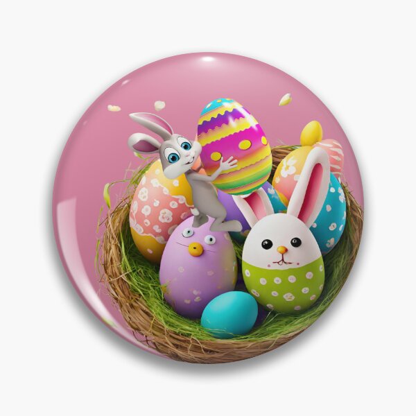 Item preview, Copy of Easter Eggs in A Nest- happy Easter designed and sold by Modern-Tropical.