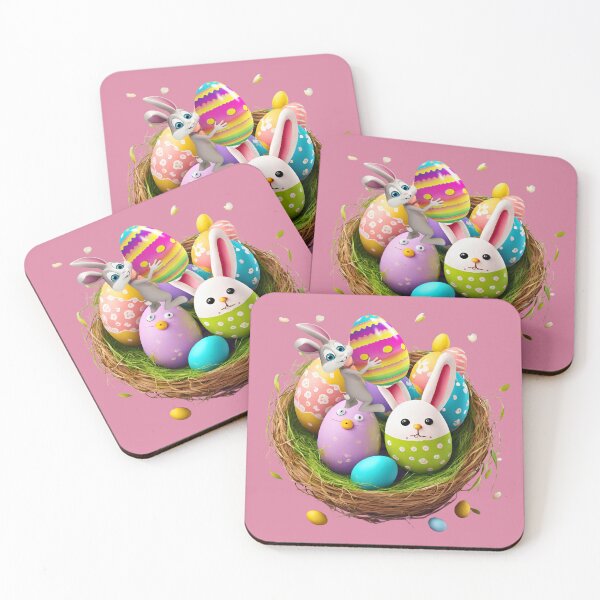 Item preview, Copy of Easter Eggs in A Nest- happy Easter designed and sold by Modern-Tropical.
