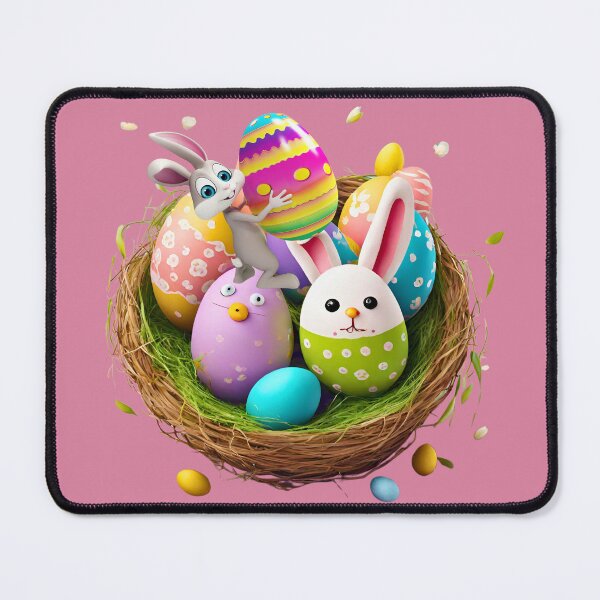 Item preview, Copy of Easter Eggs in A Nest- happy Easter designed and sold by Modern-Tropical.