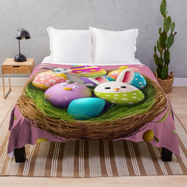 Item preview, Copy of Easter Eggs in A Nest- happy Easter designed and sold by Modern-Tropical.