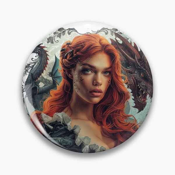 Item preview,  Damsel mythology. Princess. Vivarium Fantasy animals mythical and red-haired girl. Damsel mythology designed and sold by Anastasiia Yurevych.