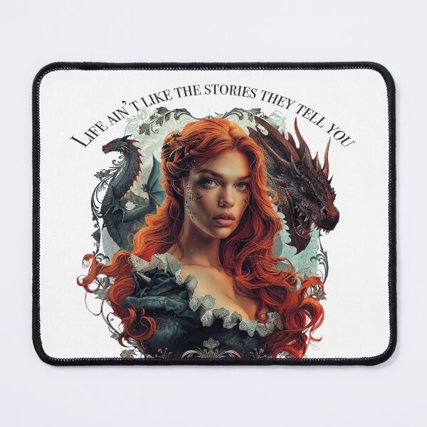 Item preview, Damsel mythology. Princess. Vivarium Fantasy animals mythical and red-haired girl. Damsel mythology designed and sold by Anastasiia Yurevych.
