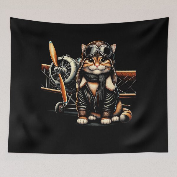 Item preview, aviator cat. designed and sold by panshop20.