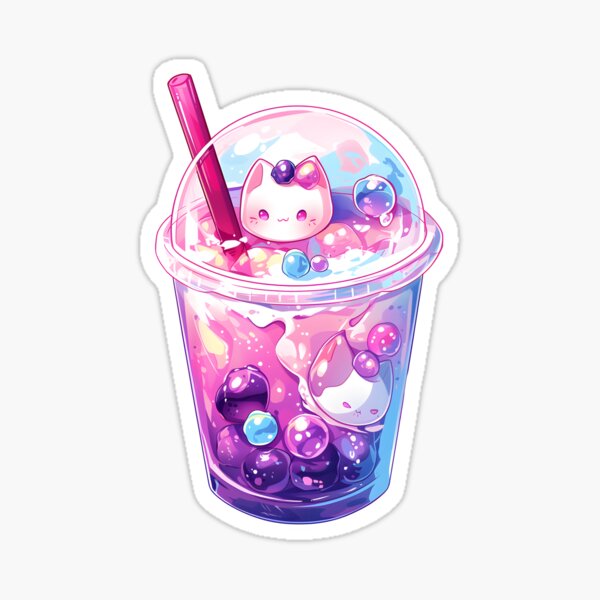 Item preview, Mochi Cats Jelly Bubble Tea  designed and sold by FigmaCreations.