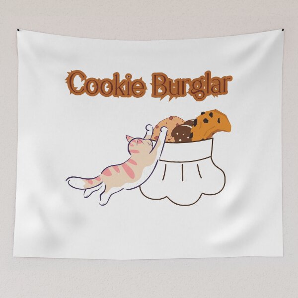 Item preview, Cookie Burglar - Cat Stealing cookies in Chef's Hat designed and sold by ViLo-TStore.