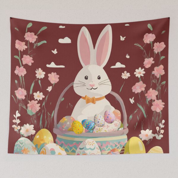 Item preview, Copy of Easter Eggs in A Nest- happy Easter designed and sold by Modern-Tropical.