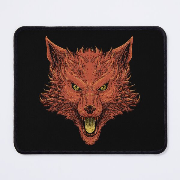 Artikelvorschau, Orangefarbener Wolfskopf entworfen und verkauft von WOLForDEER.