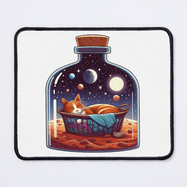 Item preview, Cat Sleeps in Laundry on Mars designed and sold by stickyfoot.